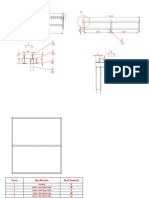 Working Table Bracket - 3x6m Machine