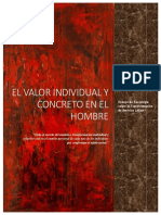 El Valor Individual Y Concreto en El Hombre