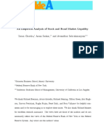Chordia, Sarkar and Subrahmanyam -An Empirical Analysis of Stock and Bond Market Liquidity