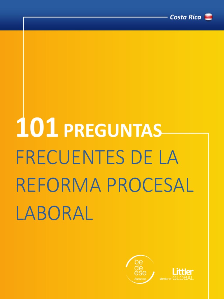 101 Preguntas Frecuentes de La Reforma Procesal Laboral PDF Derecho