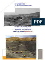 Proceso de Planificacion Minera (Rajo Abierto) Ejercicios