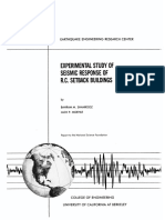 Experimental Study of Seismic Response of RC Setback Buildings (Report) - B.M. Shahrooz and J.P. Moehle (1987)