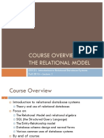 Relational Database Course Overview