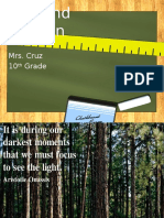 Fact and Opinion: Mrs. Cruz 10 Grade