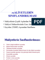 02.maliyetlerin Sınıflandırılması