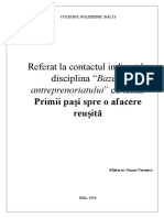 Primii Pași Spre o Afacere Reușită