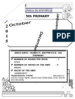 Sillab de Aritmetic 5to 2015