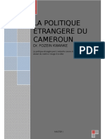 Cours de Politique Etrangère Du Cameroun