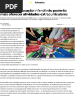 Escolas de Educação Infantil Não Poderão Mais Oferecer Atividades Extracurriculares - Educação - Vida e Estilo_ Informações - Zero Hora