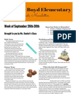 Week of September 26th-30th: Brought To You by Ms. Konkel's Class