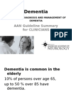 Dementia Guideline AAN