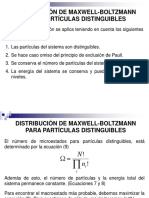 Distribución Maxwell-Boltzmann partículas