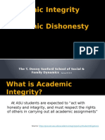 Academic Integrity For TDSSSFD 5-15-13