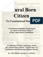 Natural Born Citizen to Constitutional Standards - Some Writings About Same by CDR Charles F. Kerchner, Jr. (Ret)