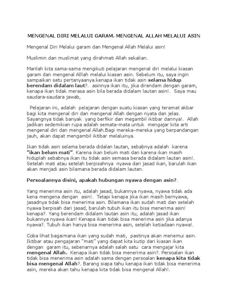 Mengenal Allah Itu Pdf