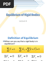 Lecture 6 - Equilibrium of Rigid Bodies v15b PDF