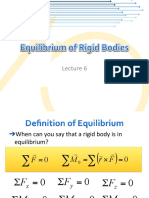 Lecture 6 - Equilibrium of Rigid Bodies v15b PDF