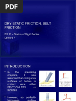 Lecture 7 - Dry Static Friction