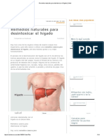 Remedios Naturales para Desintoxicar El Hígado - Salud