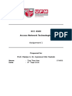 ECC 4503 Access Network Technologies: Assignment 1