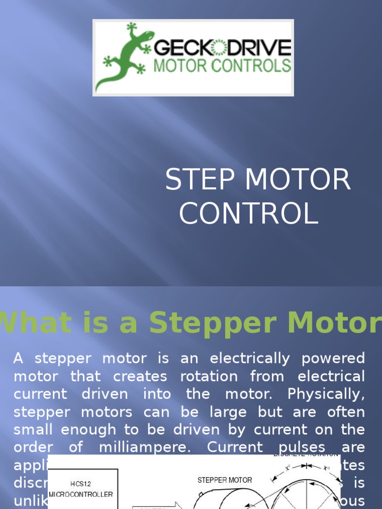 Step Motor Controls PDF Electrical Components Electronic Engineering