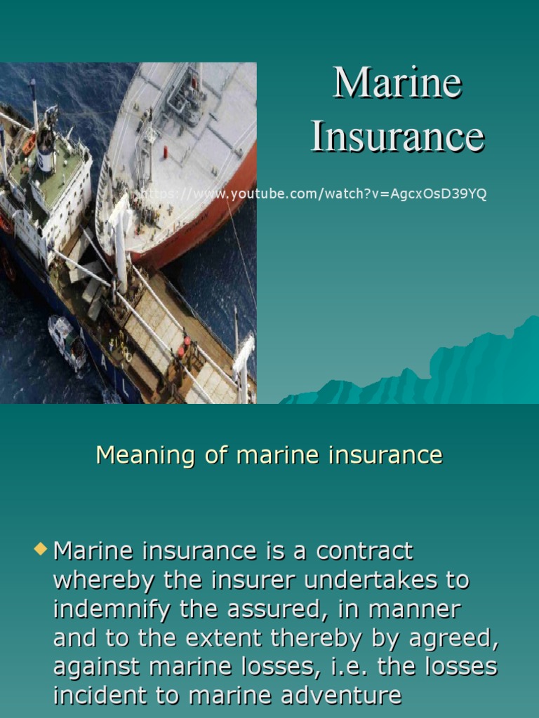 marine insurance assignment