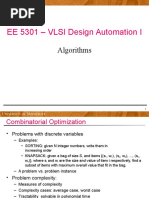 EE 5301 - VLSI Design Automation I: Algorithms