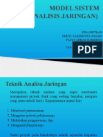 MODEL SISTEM Analisis Jaringan Kerja