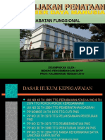 Kebijakan Pengembangan JF PBT