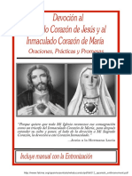 Devoción Al Sagrado Corazón de Jesús y Al Inmaculado Corazón de Maria PDF