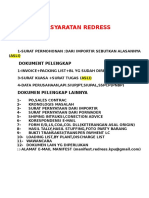 Persyaratan Redress Consignee