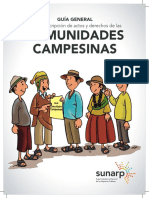 Guia Campesina Castellano Sunarp Comunidades Campesinas