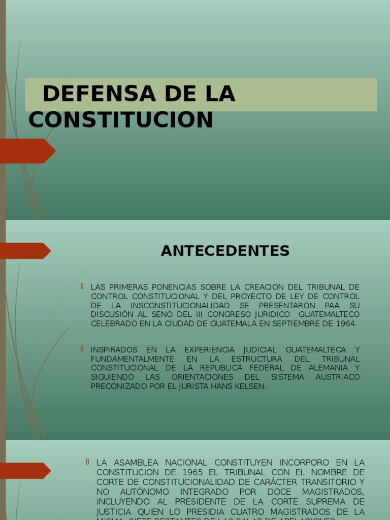 Defensa de La Constitucion PDF Información del gobierno Ley Pública