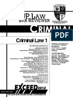 Criminal Law (Book 1) - UP 2012 Reviewer PDF
