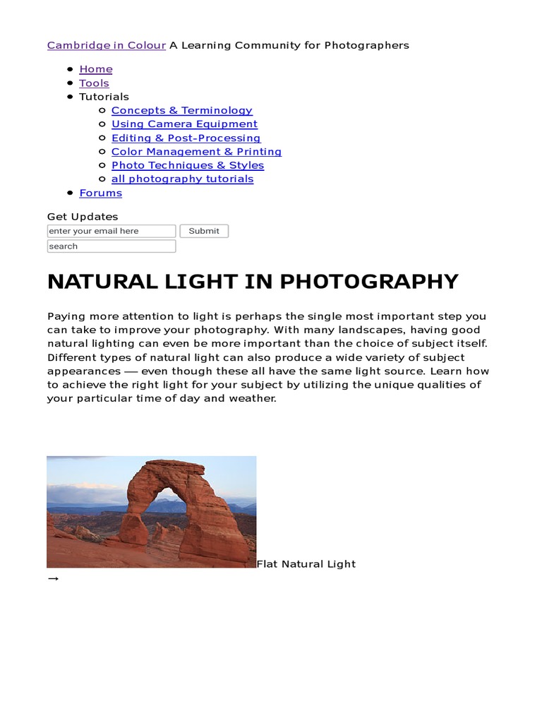 Natural Light Photography - HTM | PDF | Sky | Cloud