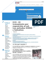 E19 - El Tratamiento Por Exposición Al Sol. Los Métodos SODI