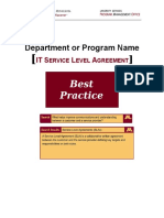 BEST PRACTICE Service Level Agreements