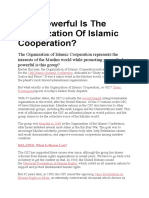 How Powerful Is The Organization of Islamic Cooperation
