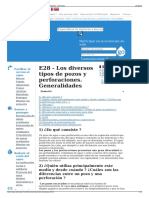 E28 - Los Diversos Tipos de Pozos y Perforaciones. Generalid