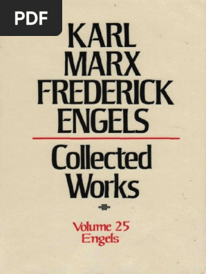 Marx Engels Collected Works Volume 25 Ka Karl Marx1 Karl - 
