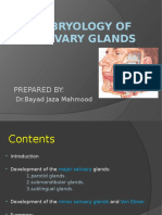 Embryology of Salivary Glands