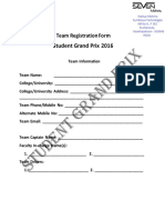 S.G.P Team Form PDF