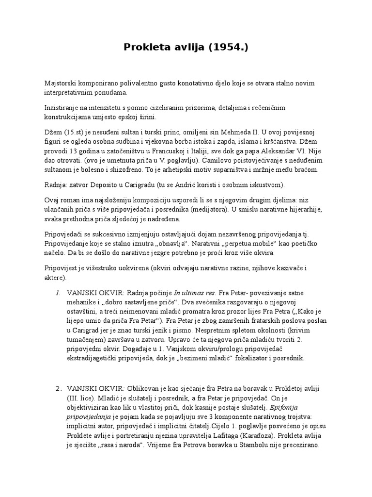 Prokleta Avlija | PDF