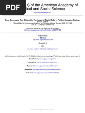 Impact of Digital Media in Political Campaign Strategy