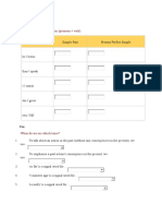 Past Simple Present Perfect Avansati