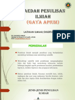 Kaedah Penulisan Ilmiah-Tesis-Paper Projek