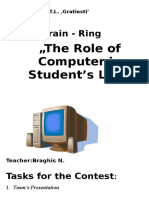The Role of Computer in Student's Life": Brain - Ring