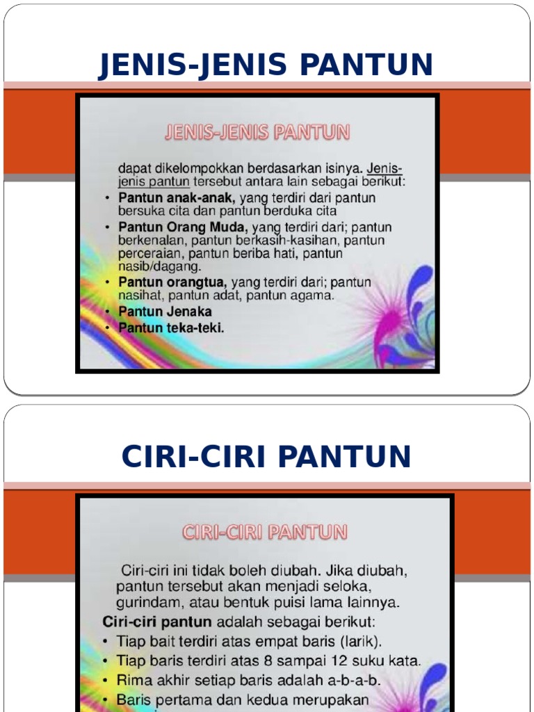Pantun Nasihat SJK T Ladang Geddes PDF