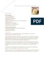 Vanilla Cupcakes: Ingredients