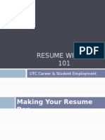 Resume Writing 101: UTC Career & Student Employment